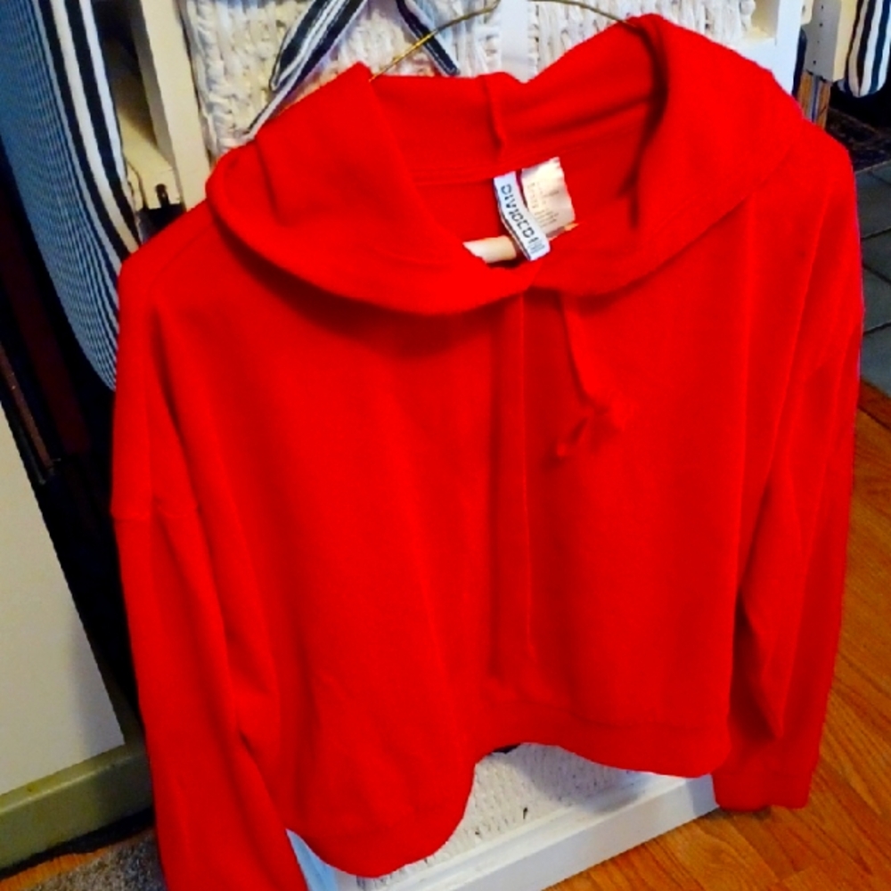 😀 2/$12 Divide Hooded/cropped S.S